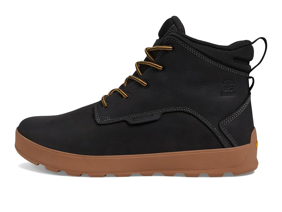 Kamik Spencer Mid Men's Shoes Black/Gum : 10.5 D - Medium, Leather - Bellso