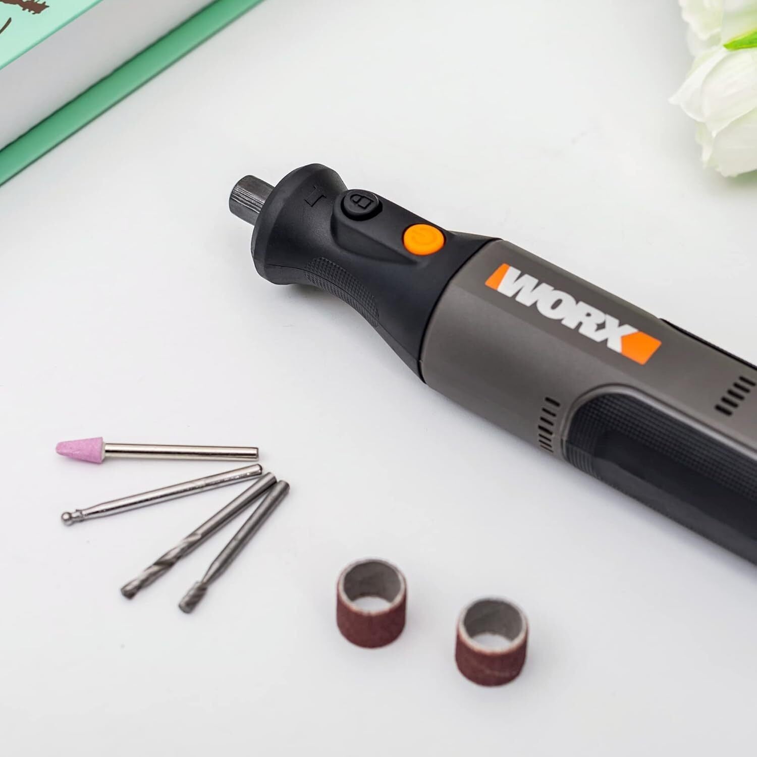 Worx WX106L.1 8V Cordless Rotary Tool  Grey - Bellso