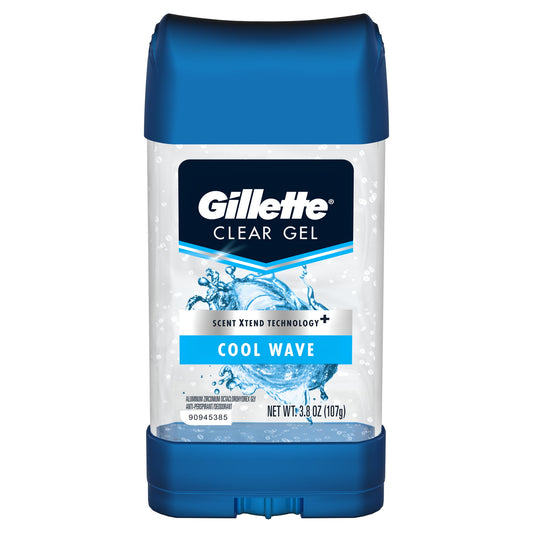 Gillette Clear Gel, Cool Wave, 4 Oz - Bellso
