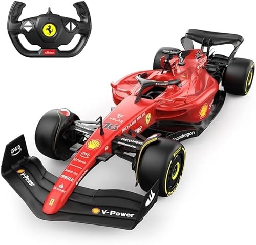 RASTAR RC Car 1/12 Scale 2.4Ghz Remote Control Car for Ferrari F1-75 R/C Toy Car Model Vehicle