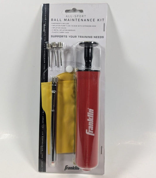 Franklin All Sport Ball Maintenance Kit - Pump, Needles, Pressure Gauge & Case - Bellso