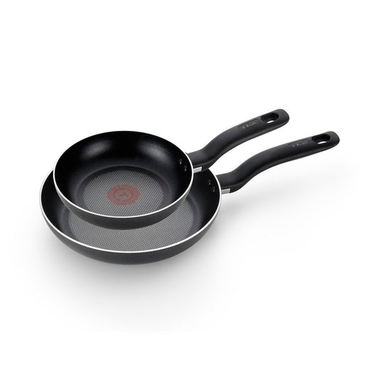 T-fal 2pc Frying Pan Set, Simply Cook Nonstick Cookware Black - Bellso