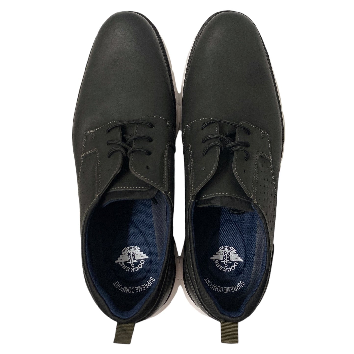 Dockers Men's Fontera 24 Lace up Casual Dress Shoe with Padded Tongue & Heel Cup Size 12 - Bellso