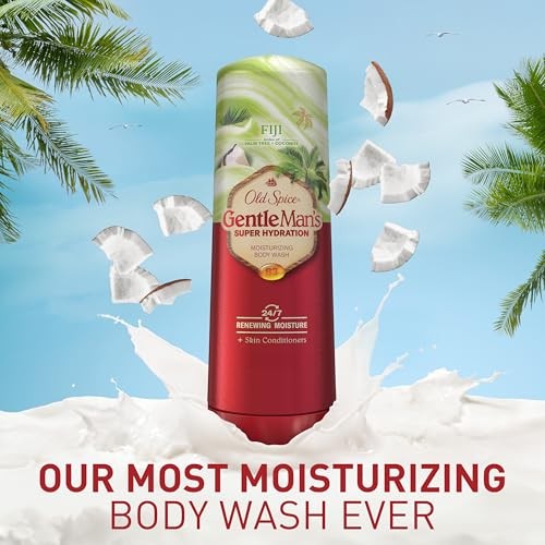 Old Spice Super Hydration Men S Body Wash Fiji with Palm Tree and Coconut 24/7 Renewing Moisture 20g - Bellso