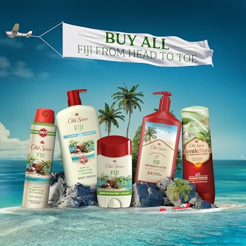 Old Spice Super Hydration Men S Body Wash Fiji with Palm Tree and Coconut 24/7 Renewing Moisture 20g - Bellso