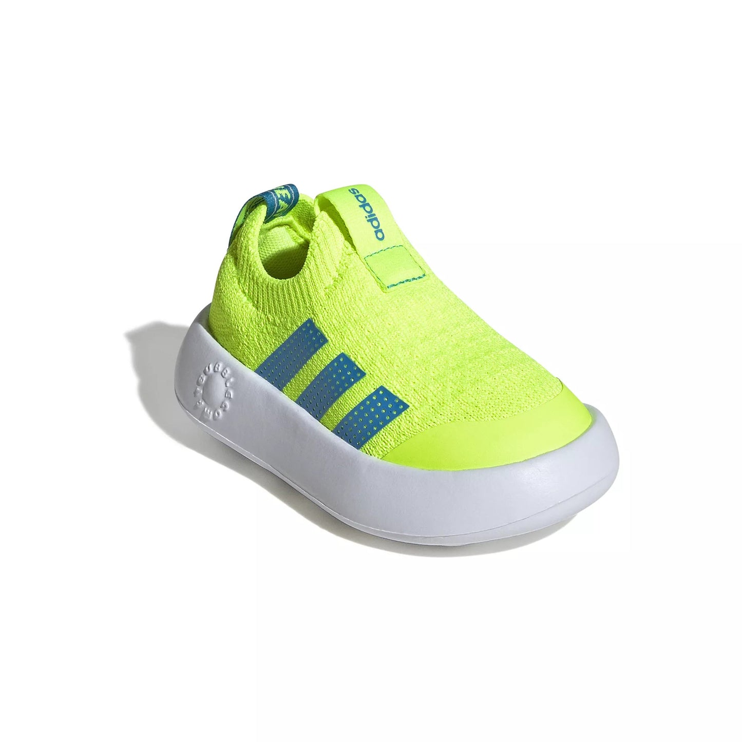 Adidas Kids' Bubblecomfy Slip on Shoe Toddler Shoes (Lime Green/Blue) - Size 10.0 M - Bellso