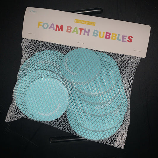 12 Count Bath Foam Bubbles & Net Bag Recommended Age 12+ Months - Bellso