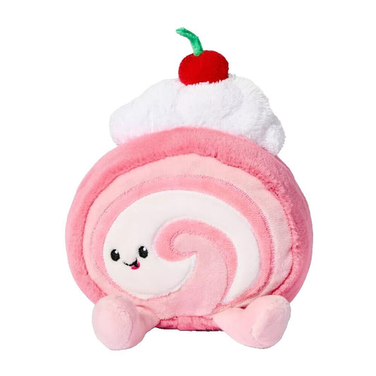 Gigglescape Swiss Roll 8.5" Plush Toy Pink Soft Stuffed Animal - Bellso