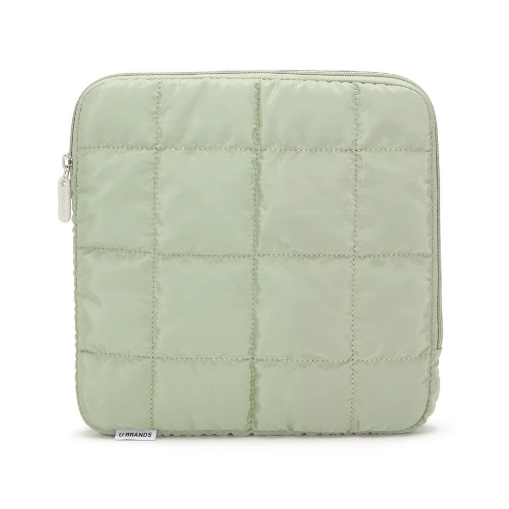 U Brands 10"x10" Nylon Puffer Tech Pouch Matcha - Bellso