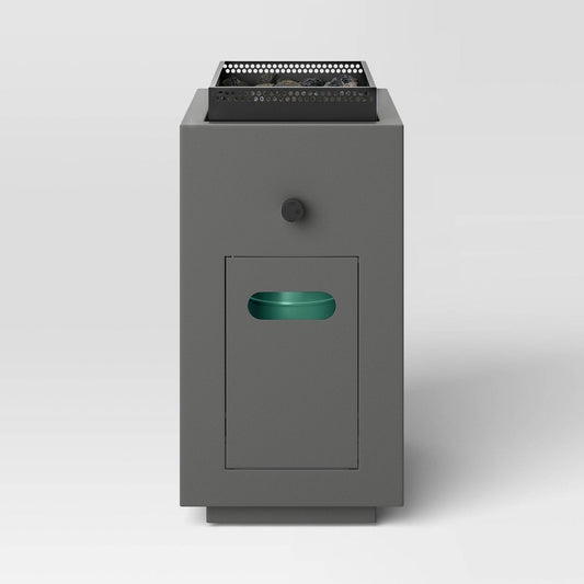 1lb Rectangular Fire Pit Gray - Room Essentials - Bellso