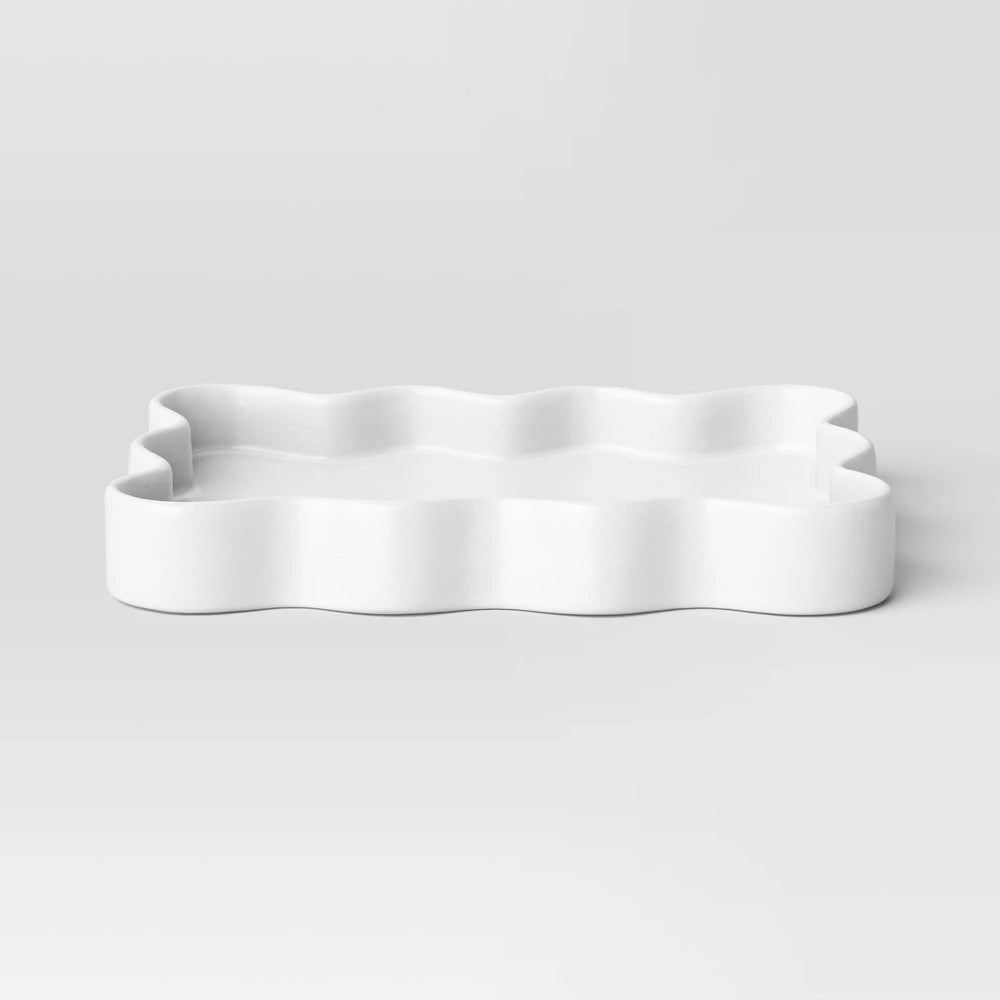 Scallop Tray White - Room Essentials™