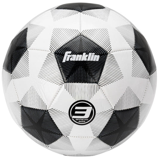 Franklin Sports 2025 Size 3 Bulk Inflated Soccerball - White/Black - Bellso