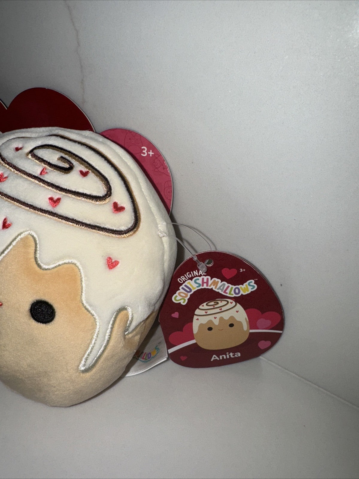 2-pack NEW, Squishmallow 5" BEATA and ANITA Valentines PLUSH Original Pink Red - Bellso