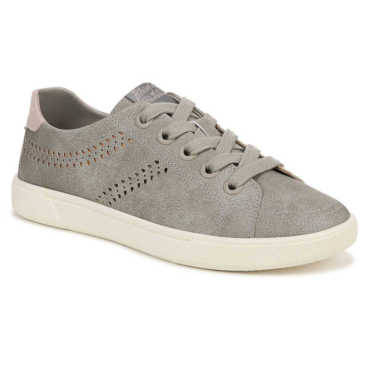 Blowfish Malibu Women's Tanner Low Profile Lace up Sneakers - White Faux Leather Size 9 M - Bellso