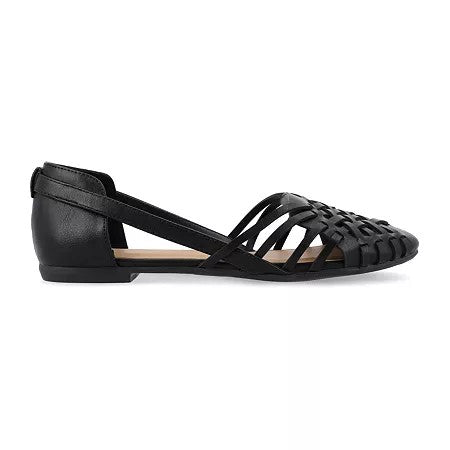 Journee Collection Ekko Women's Sandals Black : 11 W, Faux Leather - Bellso