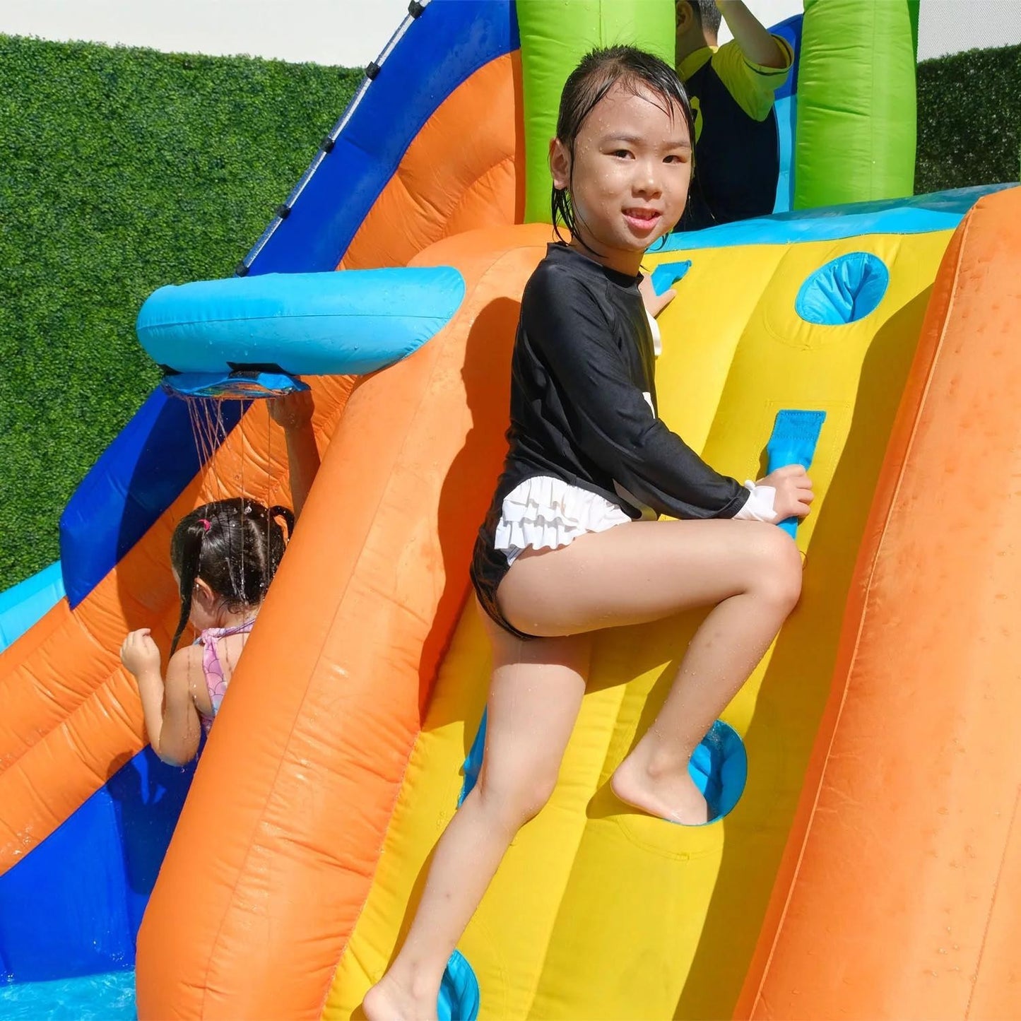 My 1st Water Slide Splash and Slide with Tunnel and Water Arch - Bellso