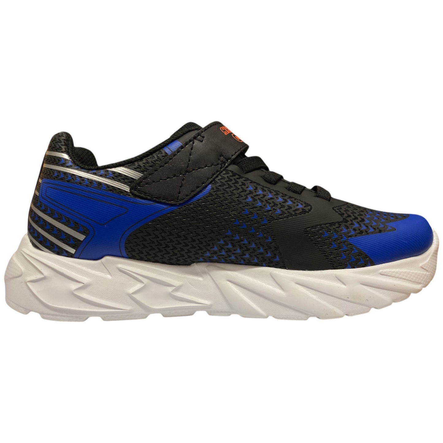 Skechers Boys Flex-Glow Bolt Light-up Stretch Laced Sneaker Size 3 - Bellso
