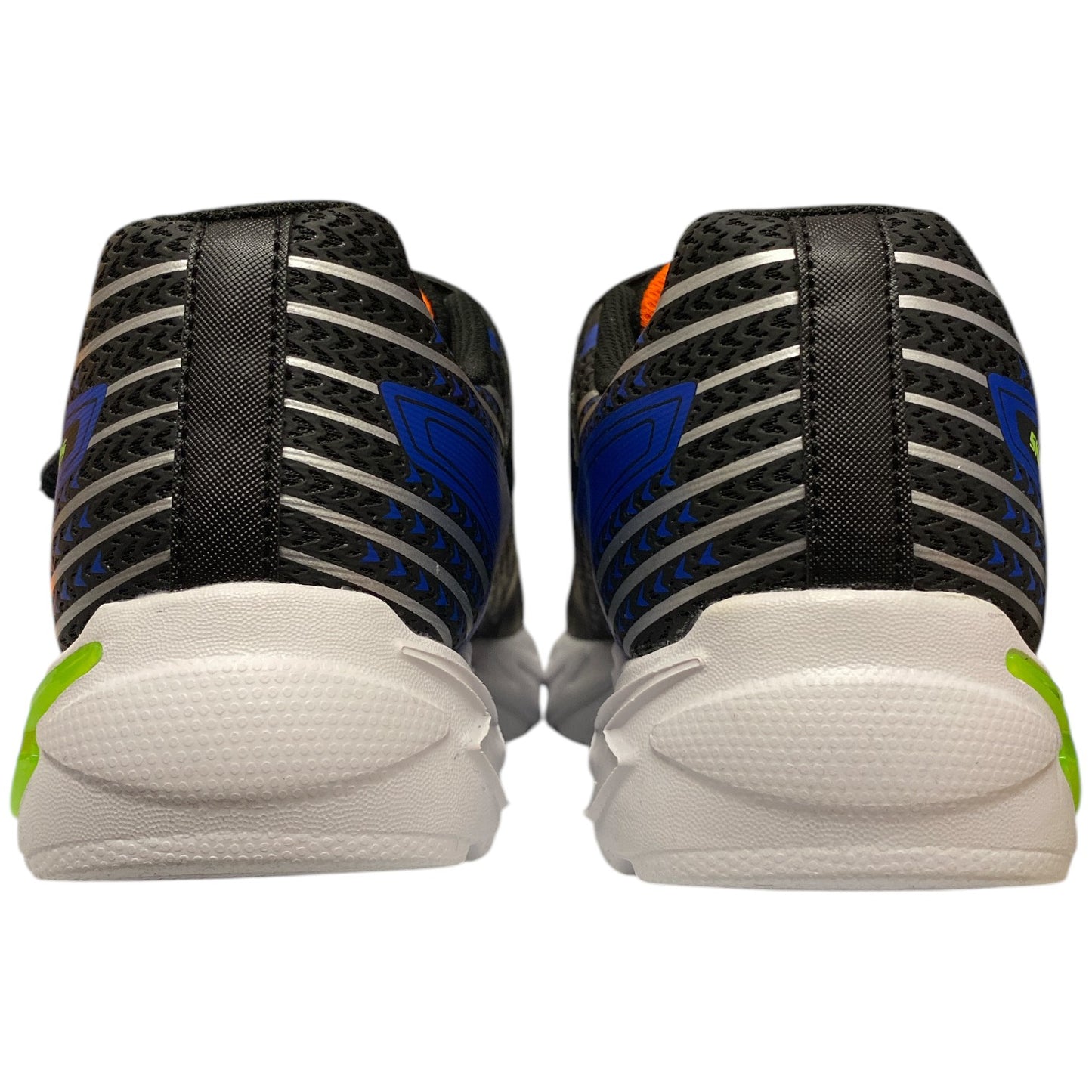 Skechers Boys Flex-Glow Bolt Light-up Stretch Laced Sneaker Size 3 - Bellso