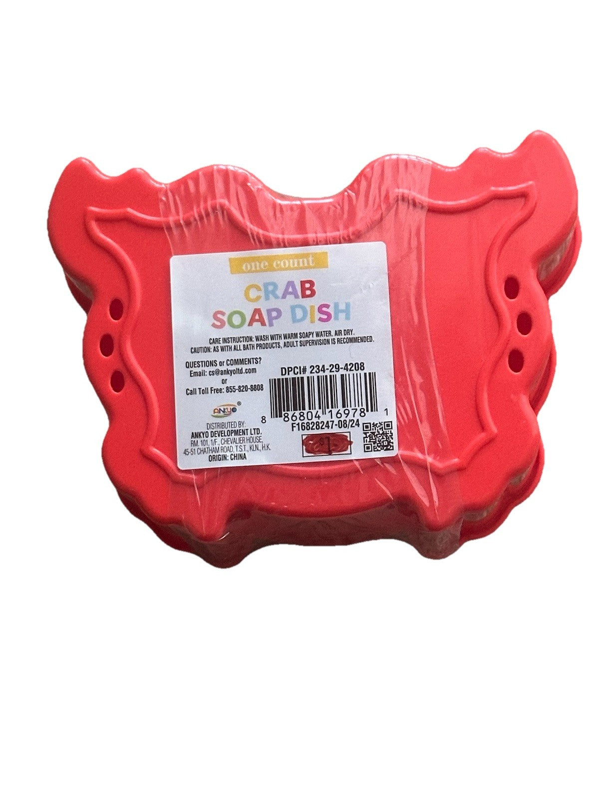 Animal Shaped Soap Dish Crab Red - Bullseye's Playground Modern - Bellso