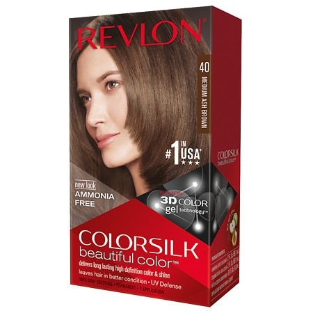 ColorSilk Beautiful Color No.40 Medium Ash Brown - 1 Application - Hair Color - Bellso