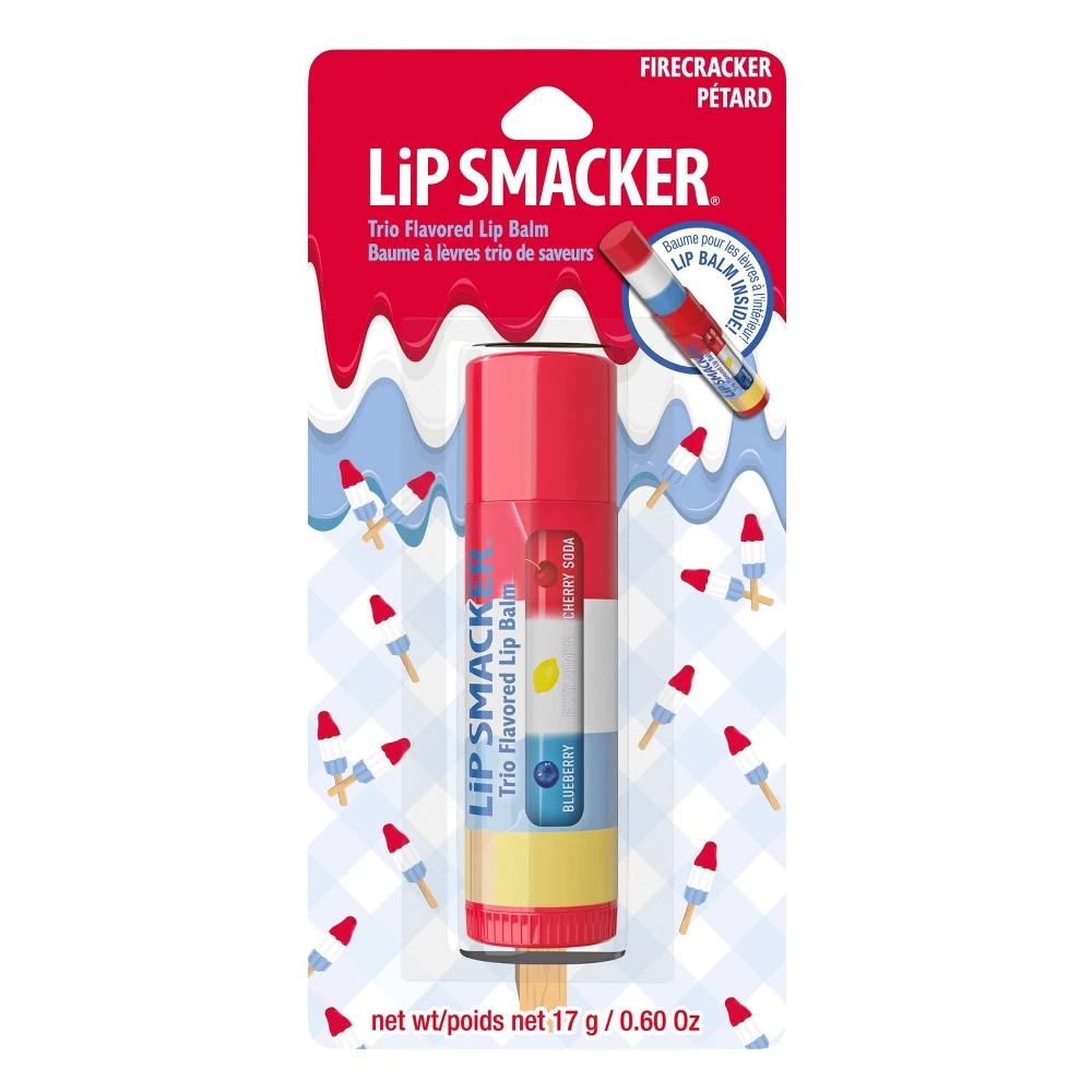 Lip Smacker Biggy Popsicle Lip Balm - Firecracker - 1oz