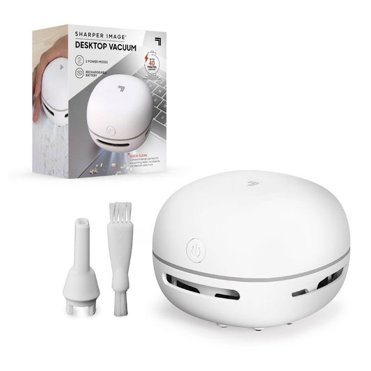 Sharper Image Desktop Cordless Handheld Vacuum White - Bellso