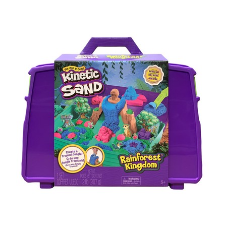 Kinetic Sand Rainforest Kingdom Sand Box 2LB - Bellso
