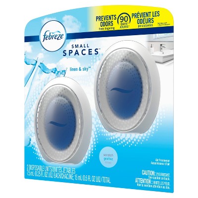 Febreze® Small Spaces Air Fresheners, Linen Sky™, 0.5 Oz, Pack of 2 Air Fresheners - Bellso