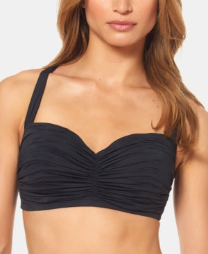 Kore Underwire Shirred Bandeau D-DD Cup Bikini Top 38D - Bellso