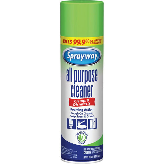 Sprayway Clean Fresh Scent Foaming Action All Purpose Cleaner, 19 Oz