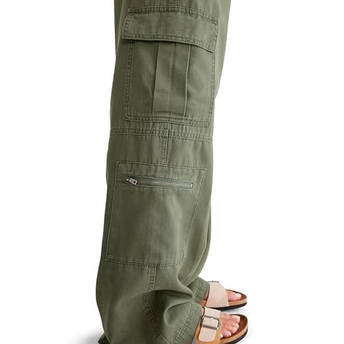 AEROPOSTALE Women's Utility Cargo Pant, Beetle, Large