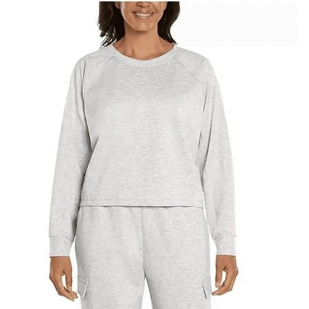 Express Women S Long Sleeve Pullover Top XL Light Grey - Bellso
