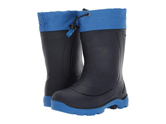 Kamik Kids' Snobuster 1 Insulated Waterproof Winter Boots, 10.0K, Navy/Strong Blue - Bellso
