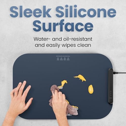 Chefman Roll N Go Food Warming Mat, Electric Warming Tray for Buffets, Parties, Holidays, 3 Temperature Settings, Easy-Clean Silicone Mat, Roll up - Bellso