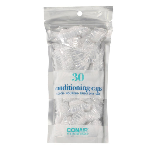 Conair Standard Size Conditioning Caps - Clear - 30pk - Bellso