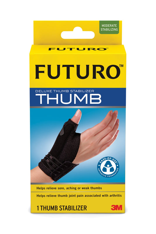 FUTURO Deluxe Thumb Stabilizer, Thumb Brace for Left or Right Hand, S/M - 1pk - Bellso