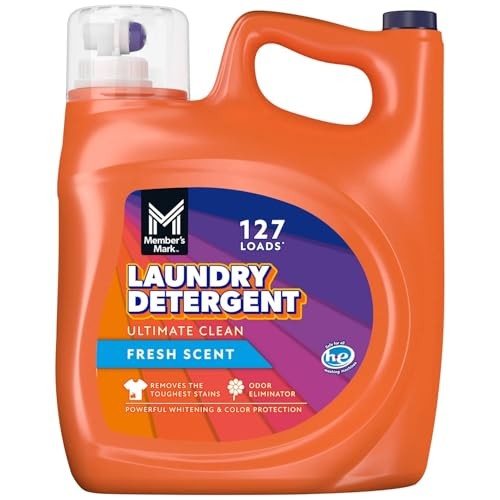 Member's Mark Liquid Laundry Detergent, Fresh Scent, 127 Loads, 196 Fluid Ounce