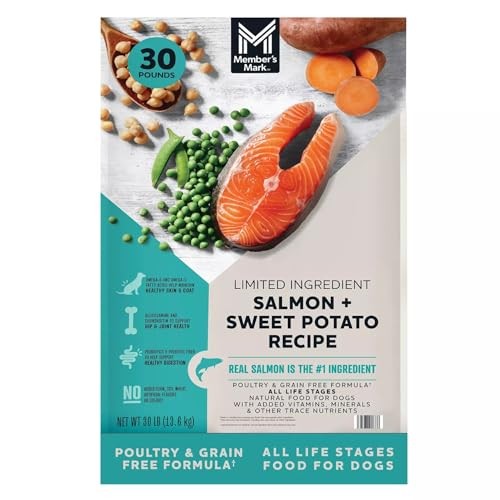 Member's Mark Grain Free Salmon and Sweet Potato Dry Dog Food, 30 Pounds