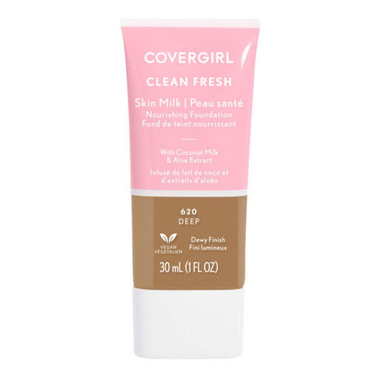 COVERGIRL Clean Fresh Skin Milk Foundation Dewy Finish - 620 Deep - 1 Fl Oz - Bellso