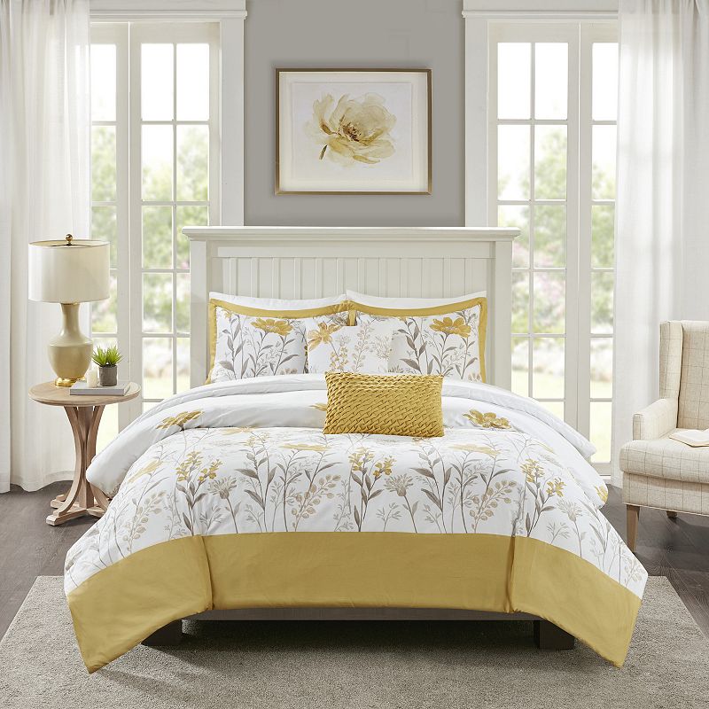 Harbor House Meadow 5 Piece Cotton Comforter Set Full/Queen - All - Bellso