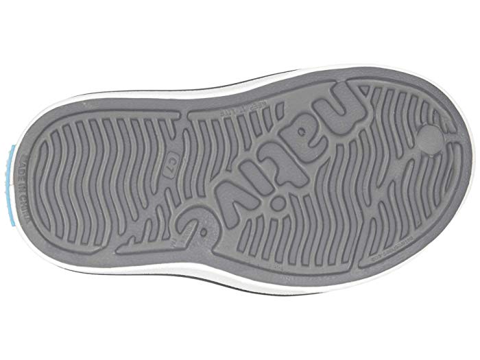 Native Shoes Miles Child in Dublin Grey/Shell White | Vegan | EVA | Size 6 - Bellso