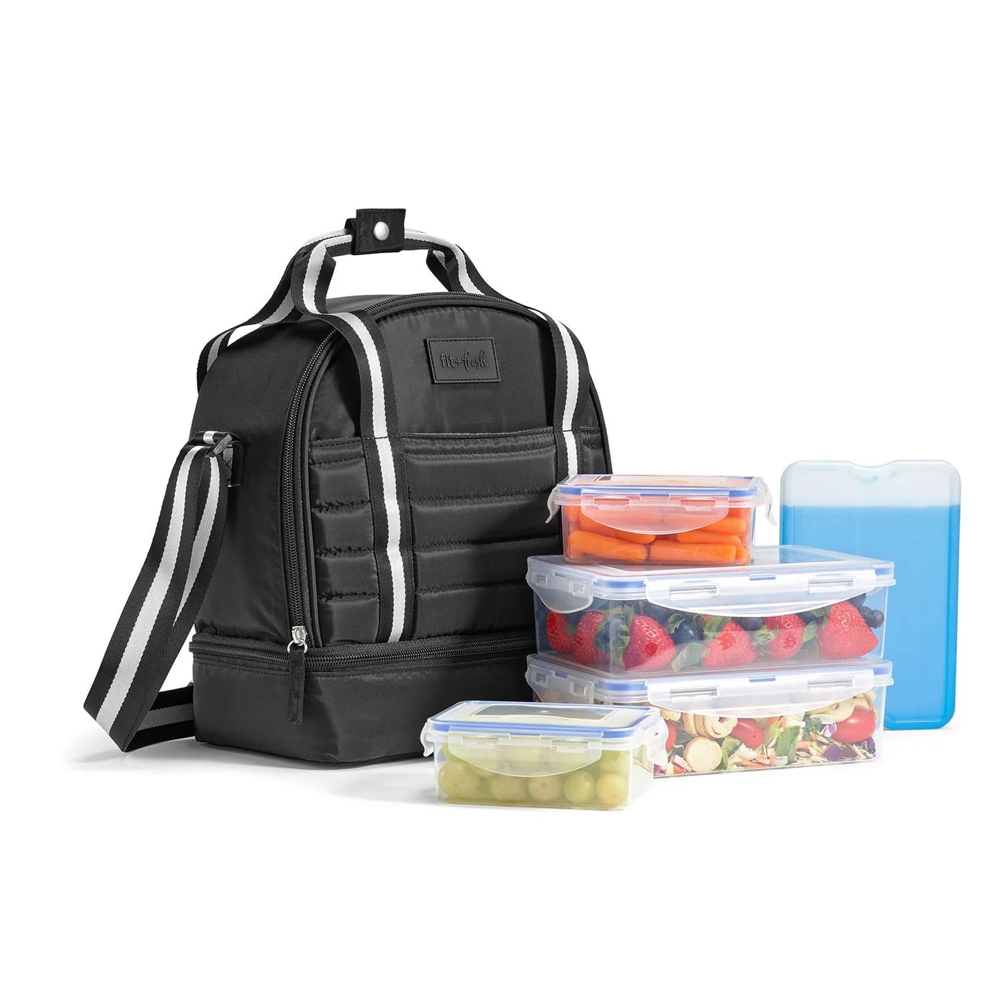 Fit & Fresh Lunch Bag, Includes Meal Prep Set and Ice Pack - Bellso