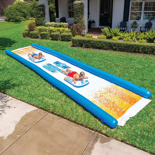 WOW Super Slide 26' Giant Backyard Water Slide with Built-in Sprinklers & Sleds - Bellso