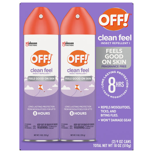OFF! Clean Feel Insect Repellent, 2 x 9 oz - Bellso