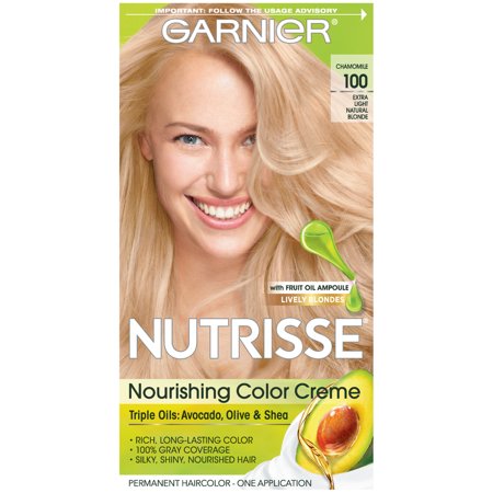 Garnier Nutrisse Nourishing Color Creme - #100 Extra Light Natural Blonde - 1 Application Hair Color - Bellso