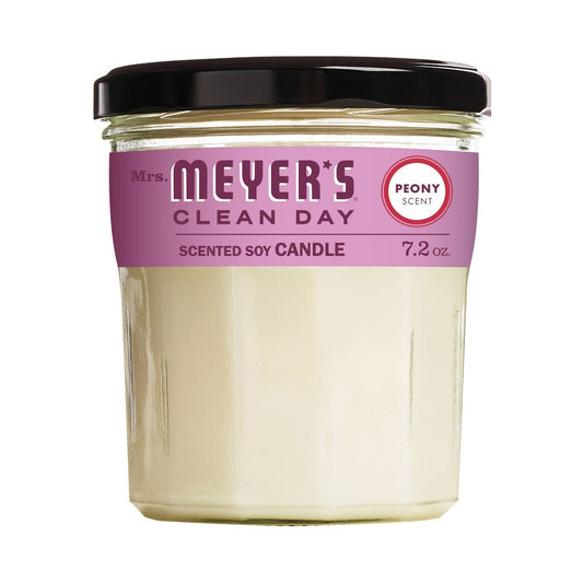 Mrs. Meyers Clean Day, Scented Soy Candle, Peony, 7.2 Oz (204 G)