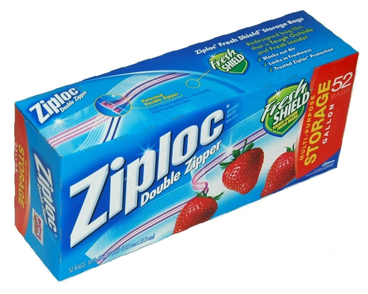 Ziploc Double Zipper Gallon Storage Bags