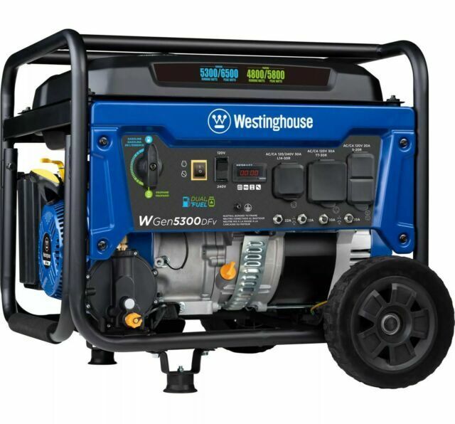 Westinghouse WGEN5300DFV Dual Fuel Portable Generator - Bellso