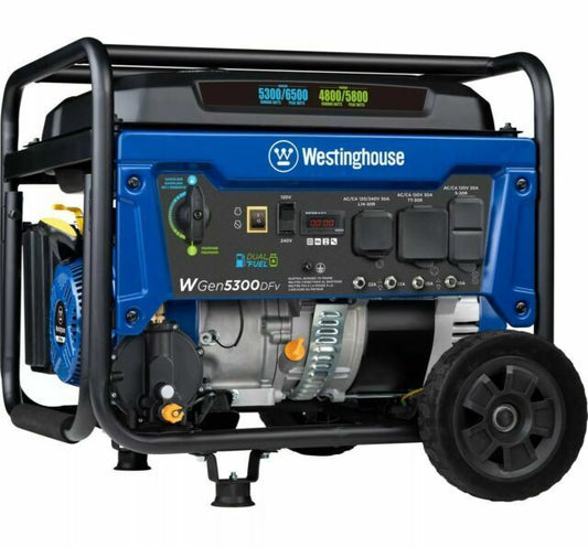 Westinghouse WGEN5300DFV Dual Fuel Portable Generator - Bellso