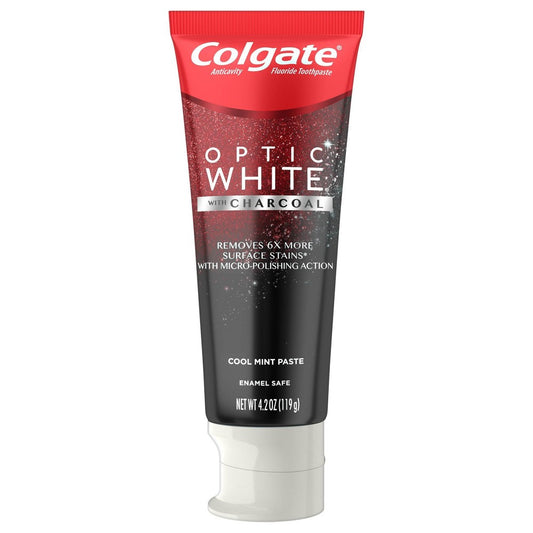 Colgate, Colgate Optic White Charcoal Whitening Toothpaste, 4.2 Oz